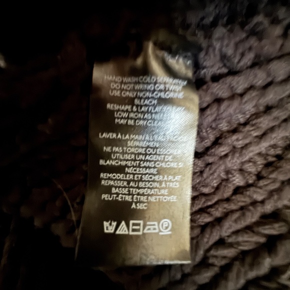 Free People Womens My Only Sunshine Size S/P Black Chunky Fisherman Knit Sweater - Picture 4 of 6